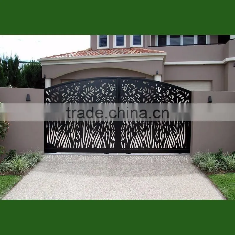 Courtyard Laser Cut Aluminum Garden Gate
