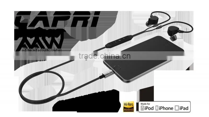 New Arrival High-eng MFI Approval Earphone For iPhone7/7 plus, Wholesale Unique In-ear Headphone Specially For iPhone 7/7Plus