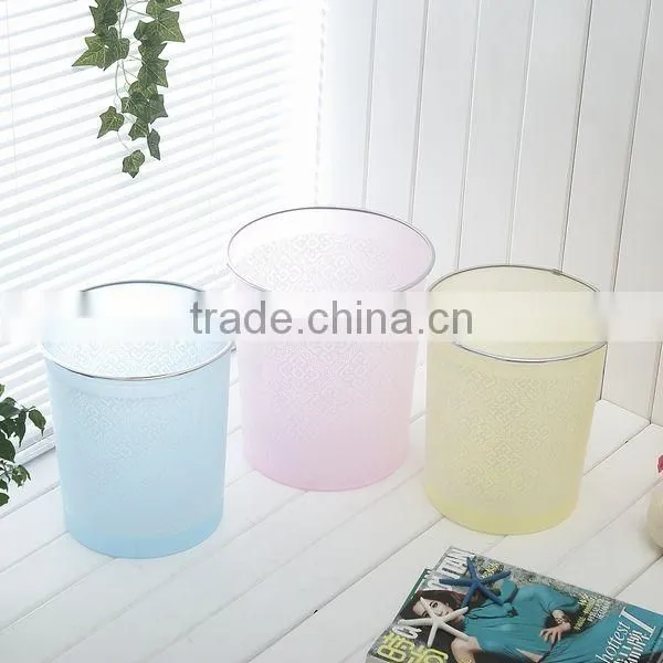round shape trash can