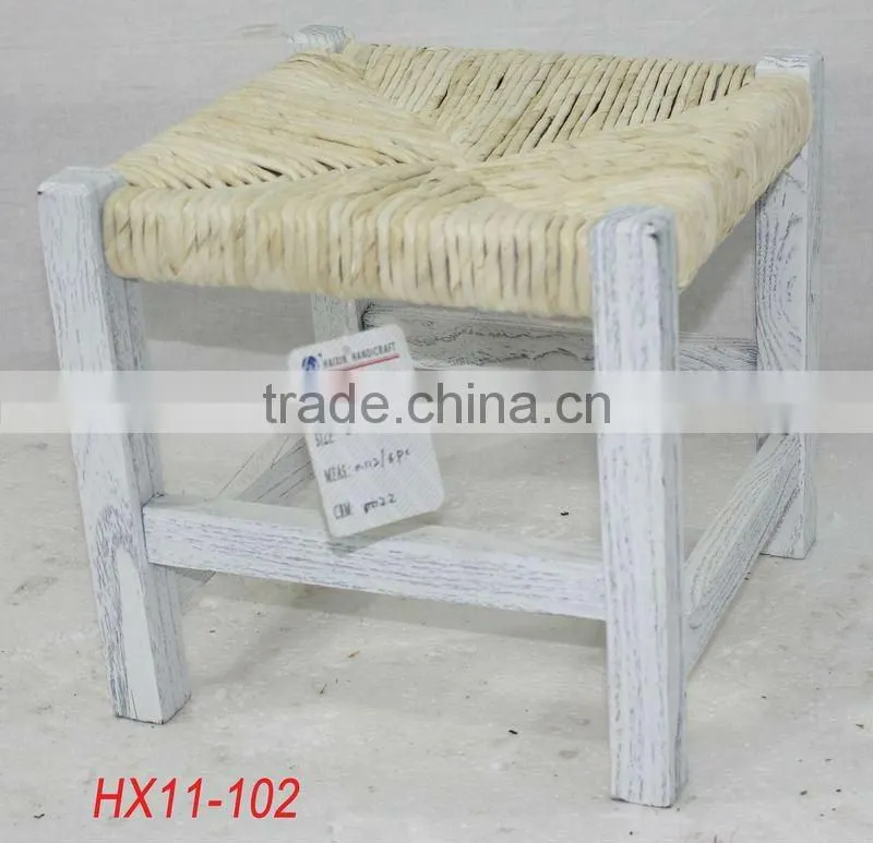 Vintage wooden seat stool for children