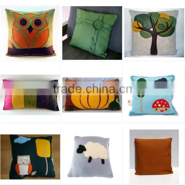 2017 fashion new nonwoven polyester felt fancy custom printed fabric cushion cover for office chair wholesale manufacturer OEM