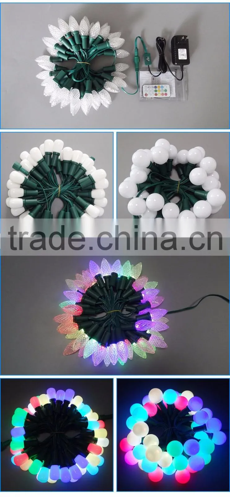 Christmas holiday decoration full color LED string light
