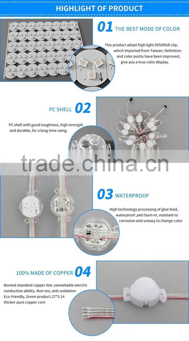 Led String Light AC110-220V Colorful Outdoor Decoration Christmas Light
