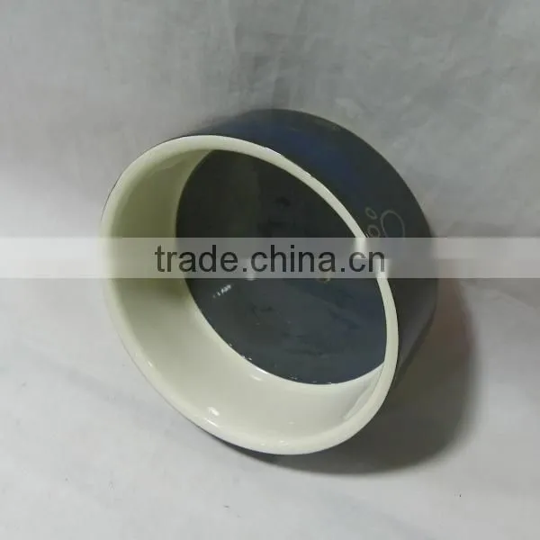 Black Prints Ceramic Pet Bowl
