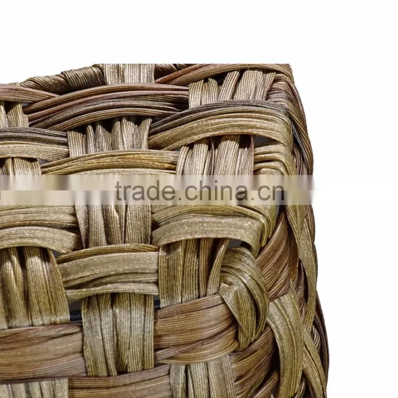 Horticultural Handmade PE Rattan Garden Planter Boxes