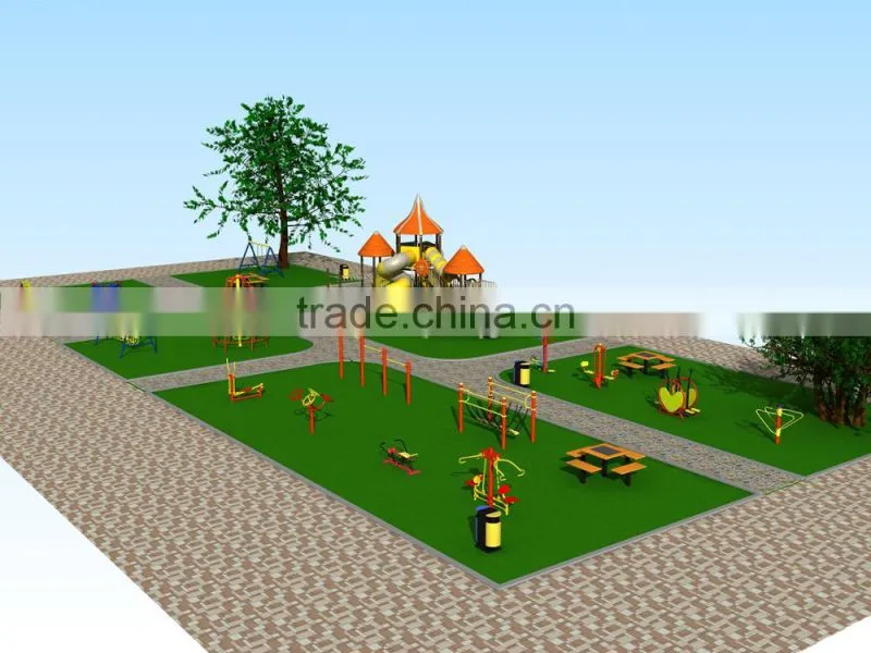 (HD-1001) residential plastic outdoor playground equipment, amusement park equipment for kids