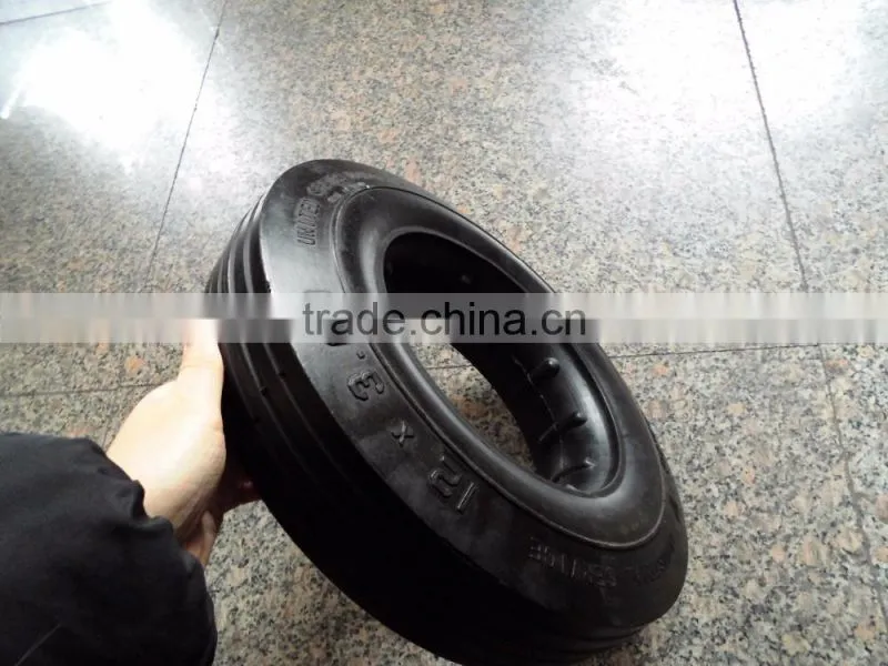 rubber wheel tire 12X3.00 solid wheel