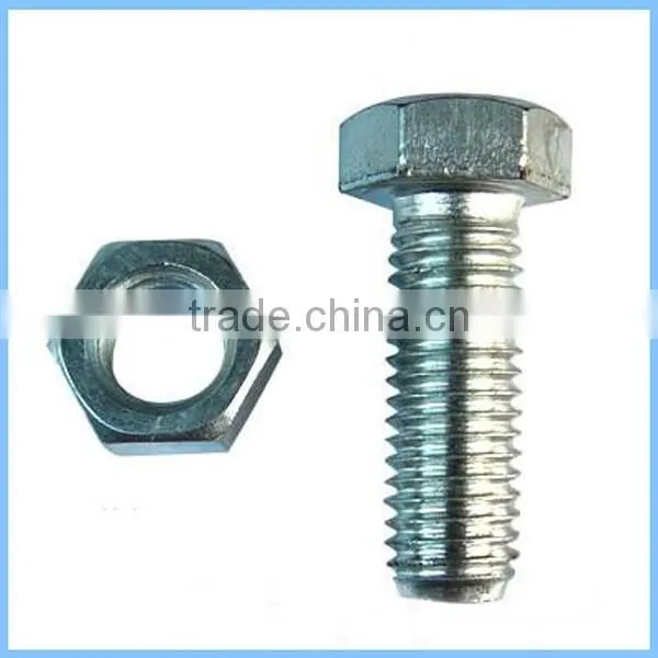 2017 Hot Sale Galvanized DIN 933 Bolt And Nut Use For Building
