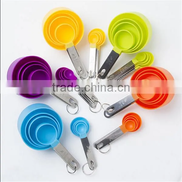 Best purple mini 1/2 cup plastic measuring scoop for flour cosmetic coffee bean, OEM plastic measuring scoop/spoon manufacturer