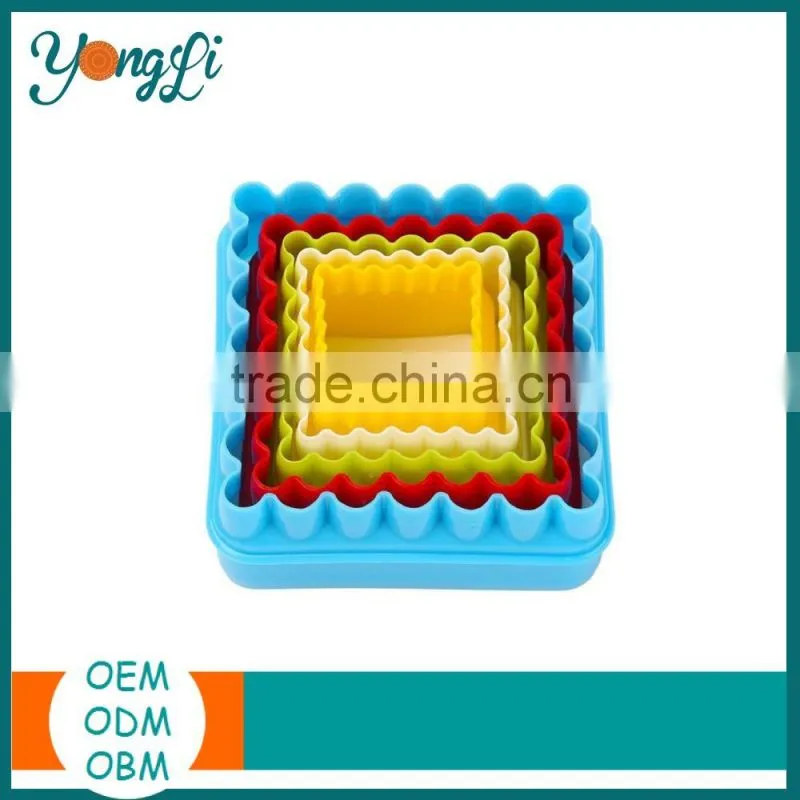 New Products Food Grade Kid Mini Plastic Round Cake Cutters