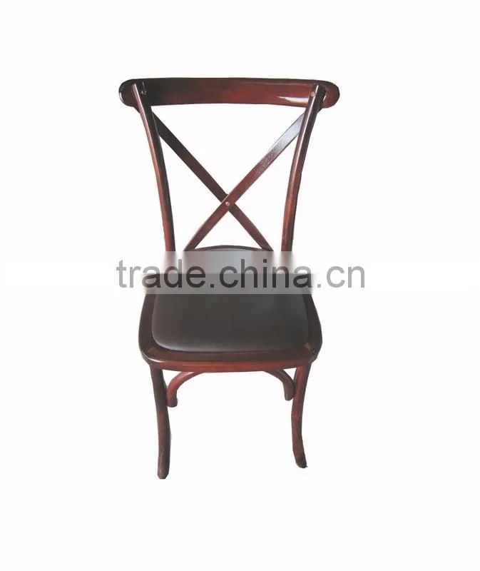 living room furniture solid wood cross back restaurant chair