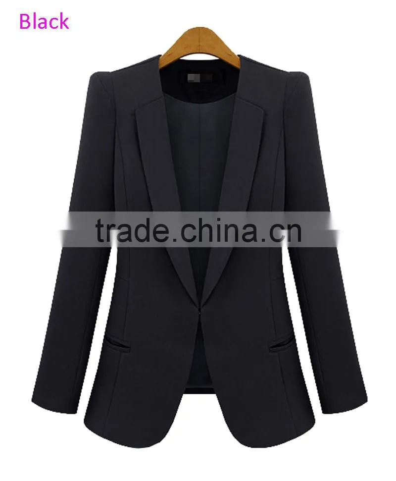 2016 Wholesale Slim Leisure Ladies Blazers Designs for Women