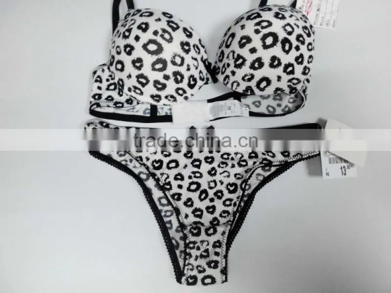 sexy leopard print bra and panty sexy bikini set