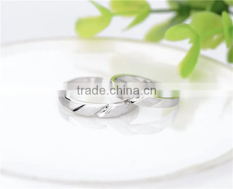 Fashion Couple Jewelry Engagement Matt Ring