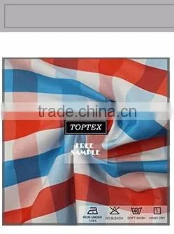 100% cotton checks yarn dyed shirt fabric