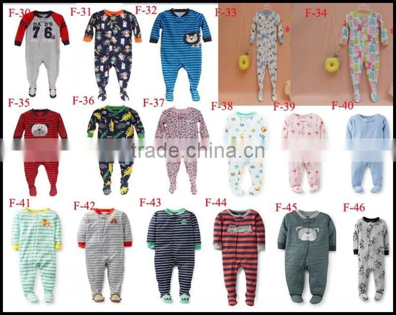 TinaLuLing 100% cotton Unisex Red Winter One piece Sleepwear Kids Footed Pajamas