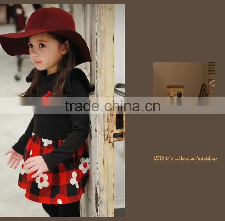 New Autumn Baby Girls Small Flower School Wear Dress Children's Autumn Dresses Kids Long Sleeve Casual Dresses