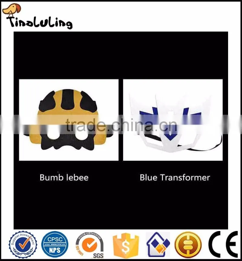 The new masquerade masks children cartoon Transformers mask