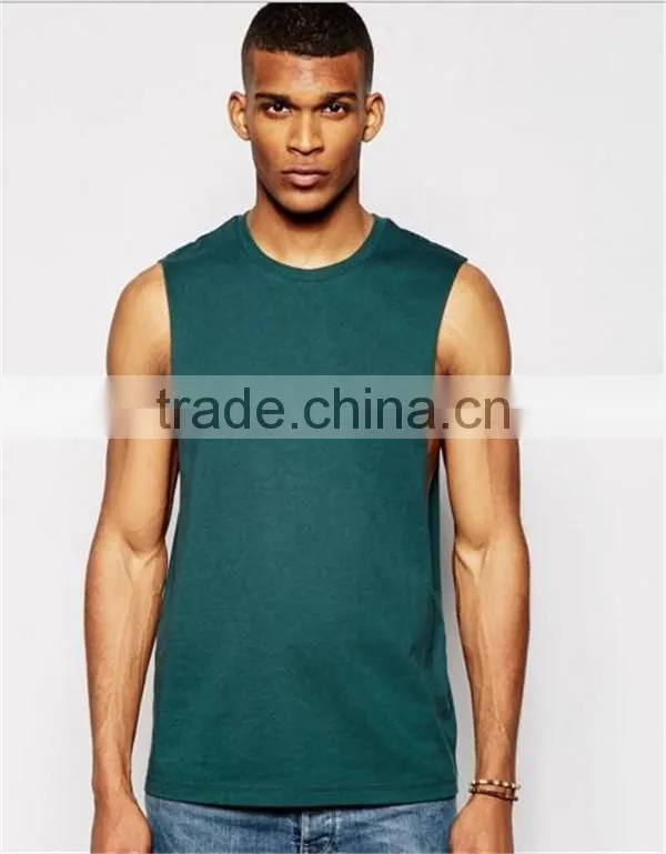 Wholesale good quality comfortable men sleeveless t shirts