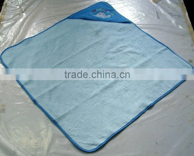 Hooded baby velour towel