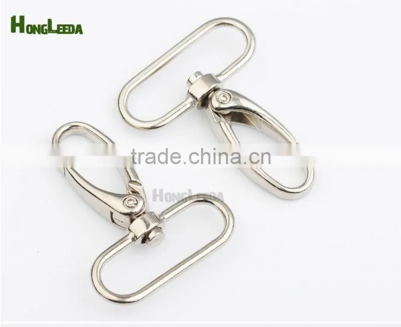 32mm 1.25inch silver nickle, antique brass Alloy Swivel Clasps Snap Key Hooks DIY Key Chain Ring clip buckle HK-012