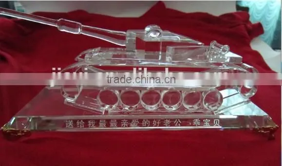 Crystal tank model for souvenir gift
