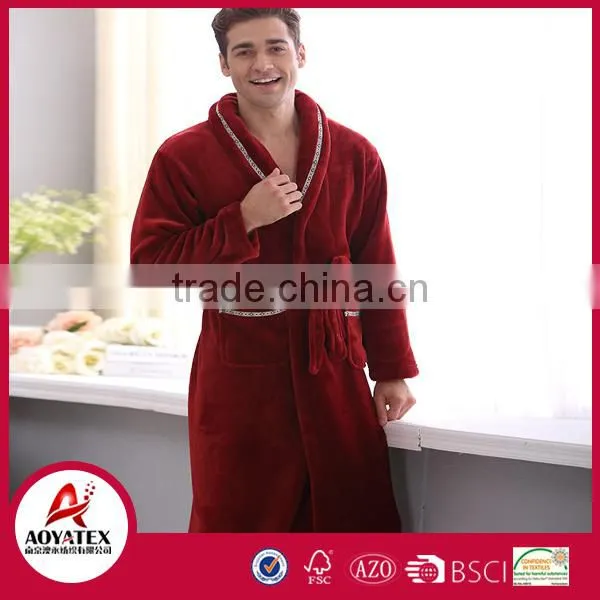 factory produce 100% polyester high quality microfiber bathrobe