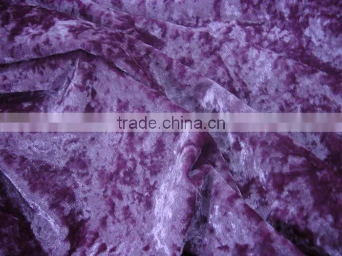 100% polyester curshed velourt,shining velour,garment fabric