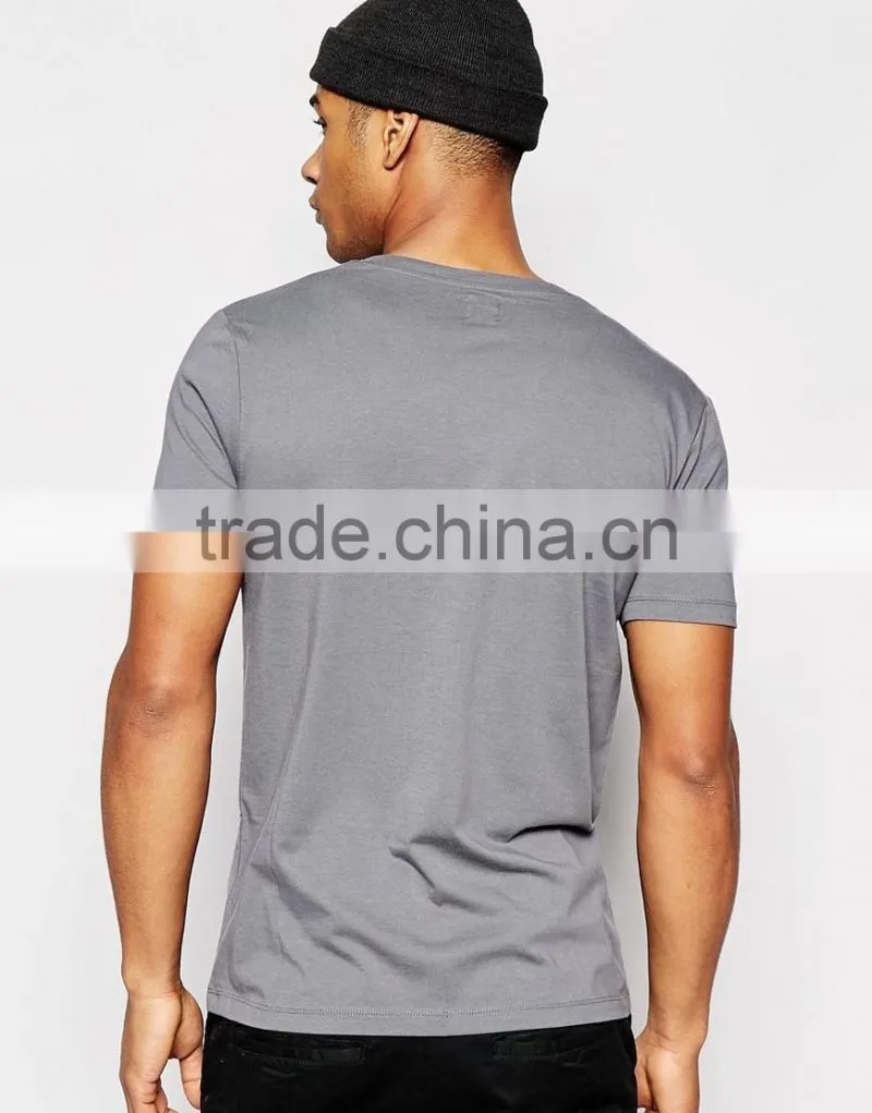 Good For Man V- Collar Top Short Sleeve Concise Casual T-Shirt