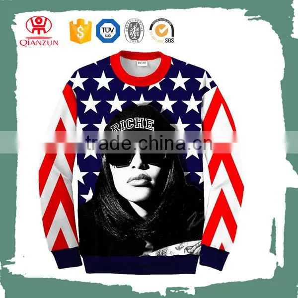 Custom galaxy printing sweatshirt wholesale 3 d printing sweatshirt