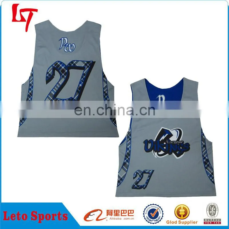 Dye sublimation cheap lacrosse jerseys/Cool lacrosse pinnies