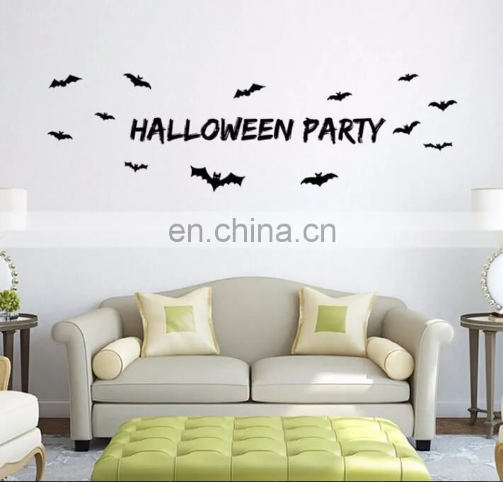 Halloween Theme Bats Window/Wall Sticker Halloween Decoration Home Decoration