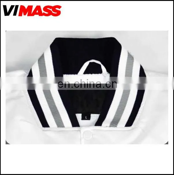 OEM Fashion design men white jacket , wholesale men autumn jacket
