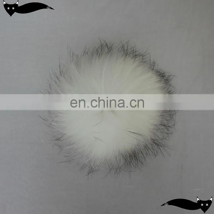 2014 new luxurious hot sale white 14cm raccoon fur ball key chain
