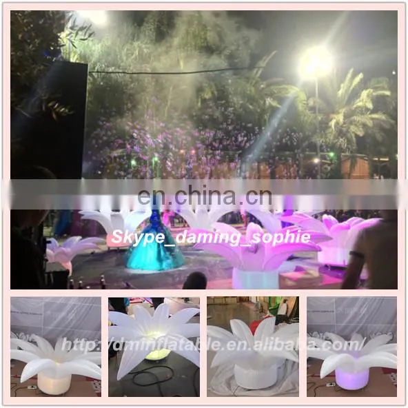multi-colors LED lighting inflatable sun for decoration