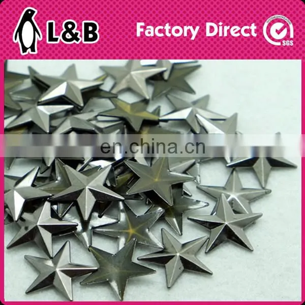 flower hot fix copper metal studs metal glue on diamonds