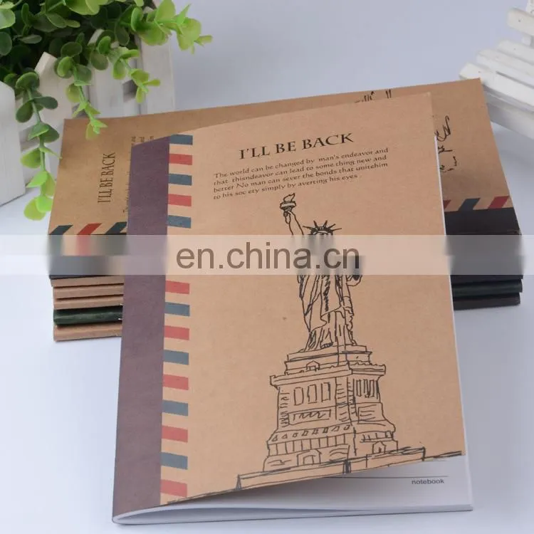 School supply customized printed student exercise book