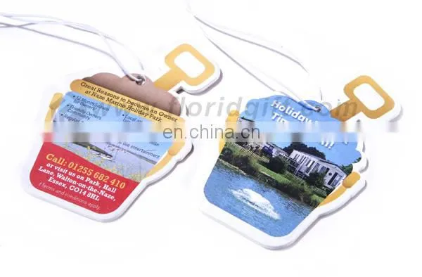 Household branding business paper type air freshener for car