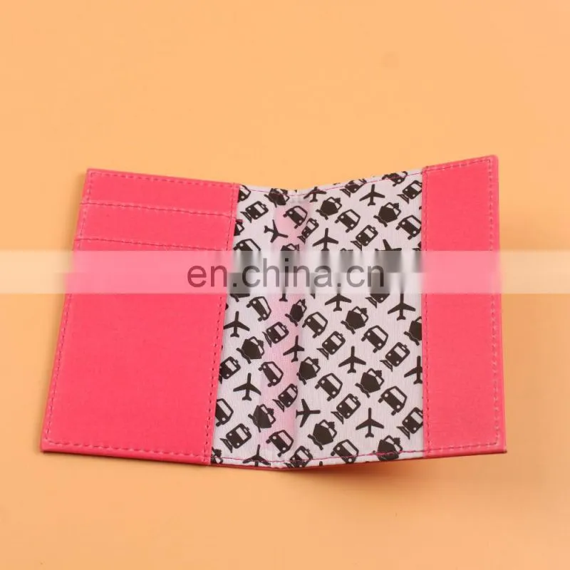 Hot sale custom pink passport holder