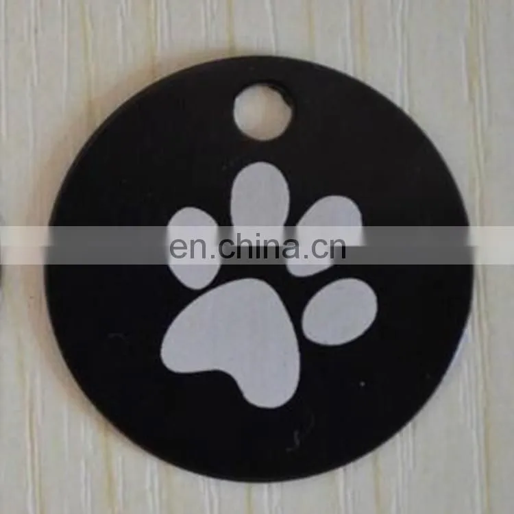 cut out sliver metal custom shape printable dog tag