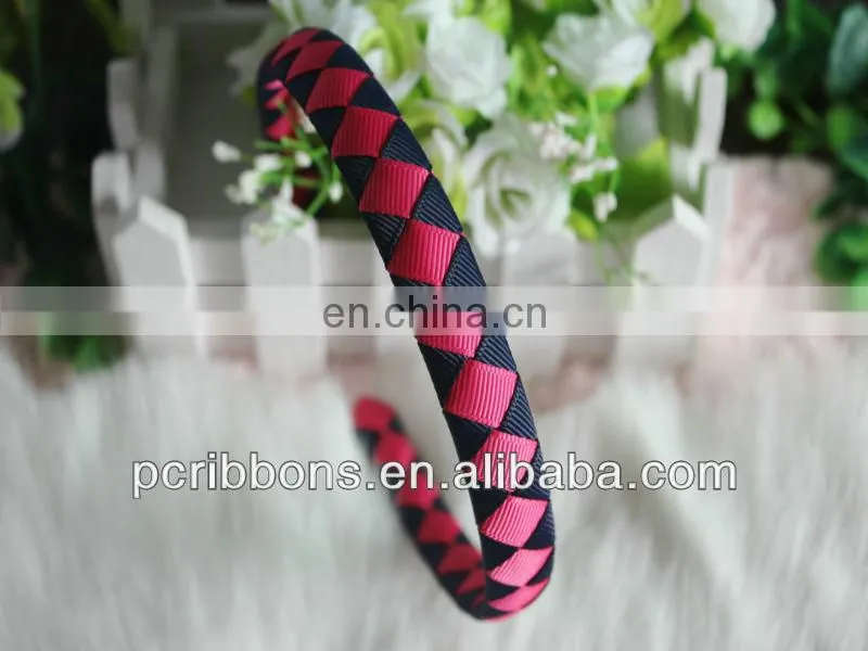 Woven ribbon headbands