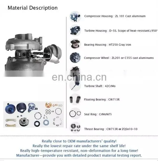 turbokits price BV43B-0208 03L253056V100 ME5017367500605 for auto parts turbo parts