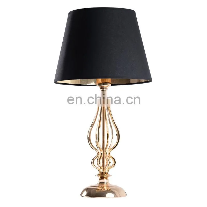 metal home decor desk lamp for hotel lobby coffee bar and bedroom