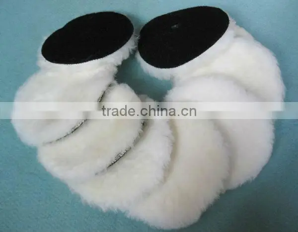 7'' Sheepskin velcro buffing pad