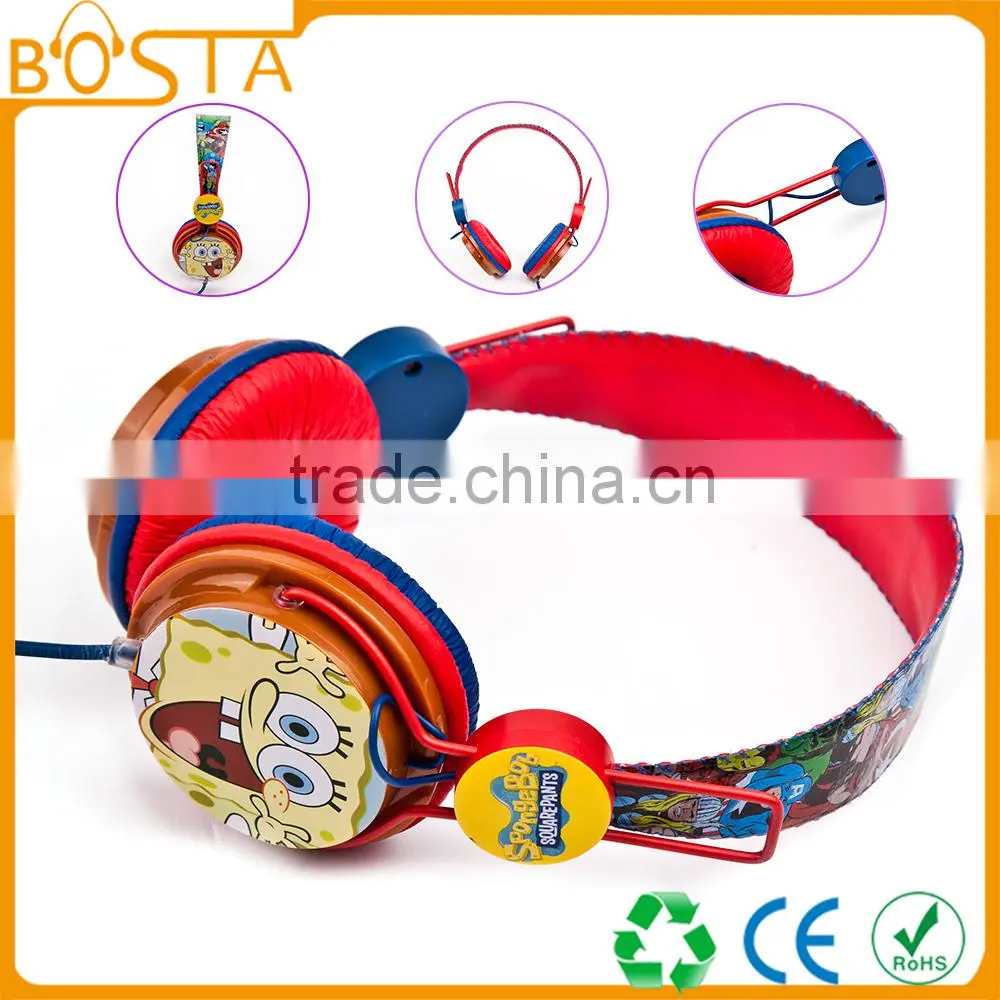 2015 Updated good leather hello kitty animation headphone