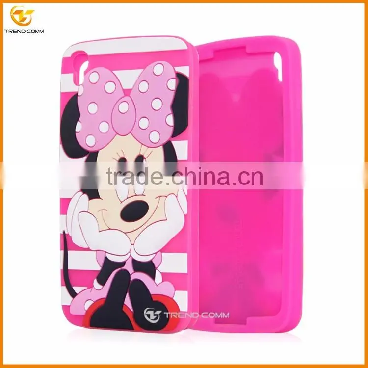 new products 3d cartoon silicone case for Alcatel OT6045