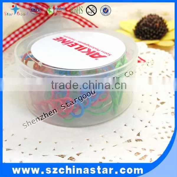 PVC zipper bag with printing paper clip