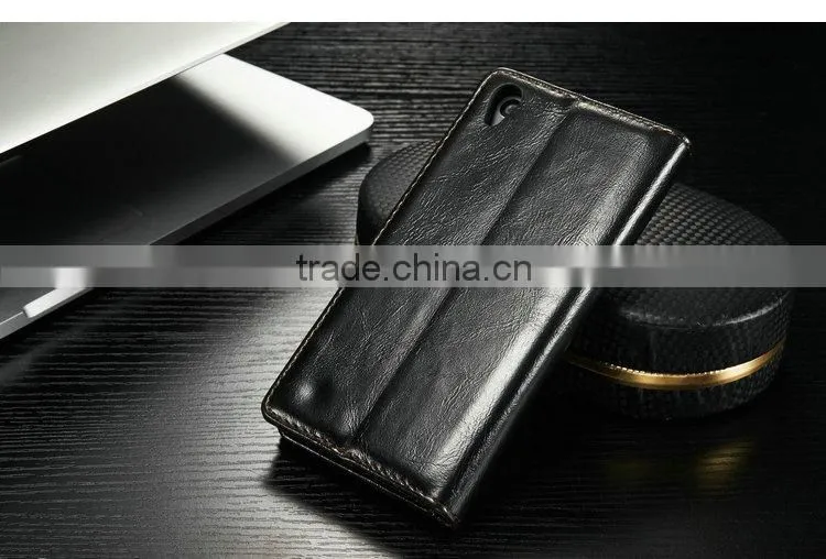 Bulk Buy Form China Leather Flip Case For Sony Xperia Z5, Cell Phone Case for Sony Xperia Z5