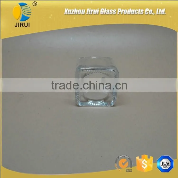 40ml Popular Square Shape Clear Glass Wishing Bottle