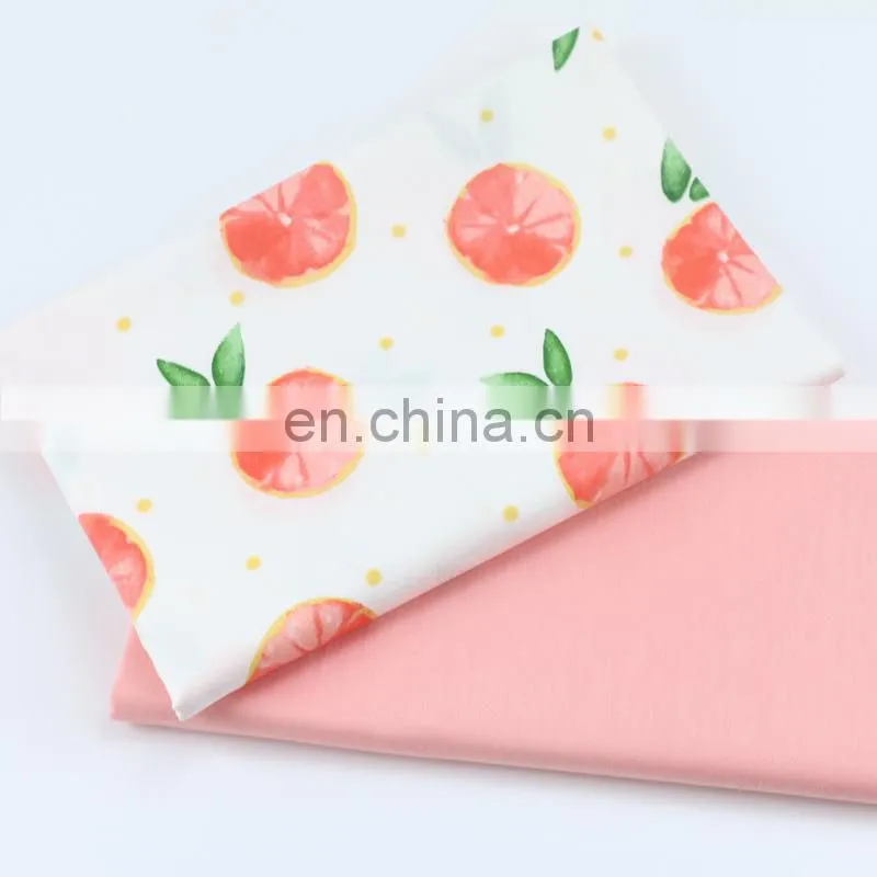 Cartoon lemon fabric distribution 100% cotton twill crib, 100% cotton printed fabric tablecloth curtain fabric
